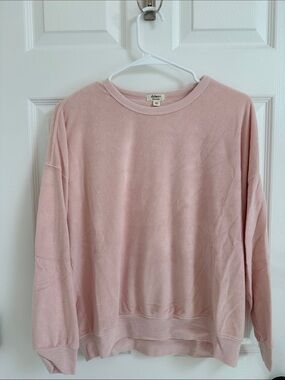 dylan Relaxed Crewneck Sweatshirt - Pale Pink
